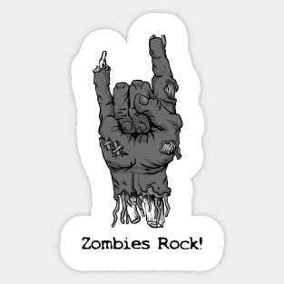 Zombies Rock! Sticker